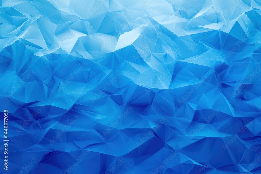 Poster futuristic blue abstract geometric background with dynamic shapes and patterns