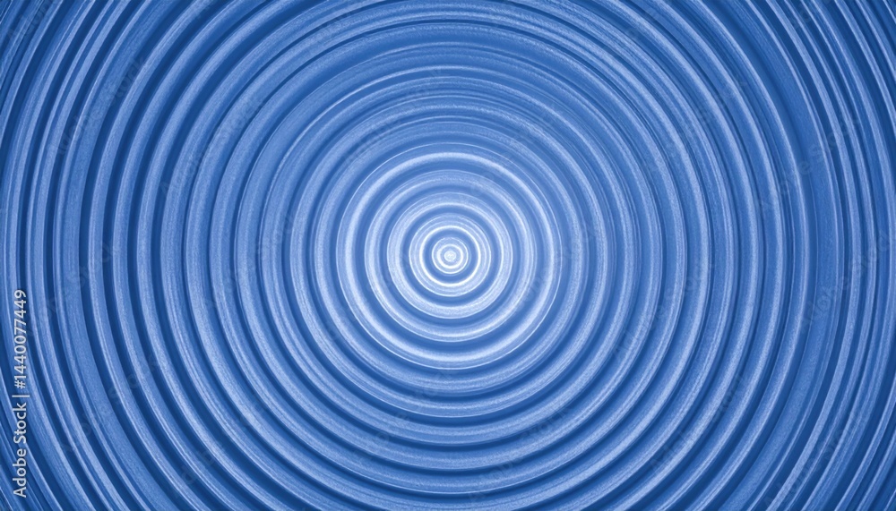 Poster creating visual harmony ripple patterns in blue abstract art digital design serene environment close