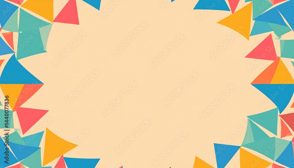 Poster creative geometric background design digital art colorful patterns modern aesthetic abstract composi