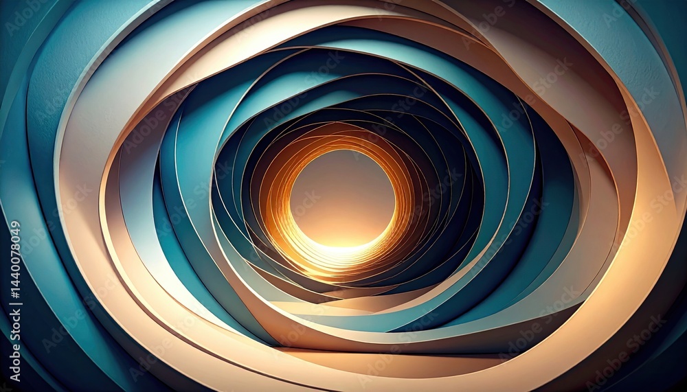 Poster exploring abstract spiral patterns digital art graphic design creative environment close-up view vis