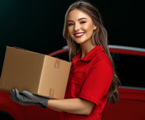 Delivery Person with Package