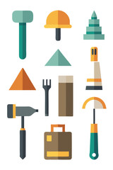 Dynamic Masonry Tools Icon Set