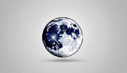 Pixel moon icon