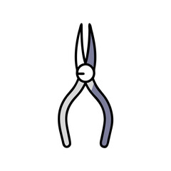  Detailed Needle Nose Pliers Tool Icon