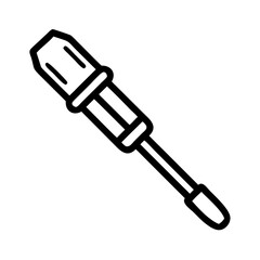  Flat Nut Driver Tool Icon Design