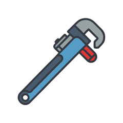  Modern Pipe Wrench Tool Icon