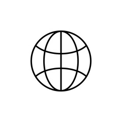 Fototapeta premium internet, globe, web icon vector