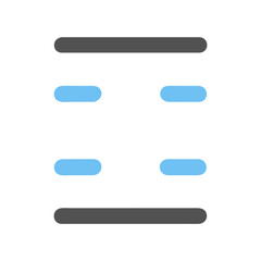 Obraz premium Abstract Graphic with Two Grey Bars and Four Blue Rectangles on Black