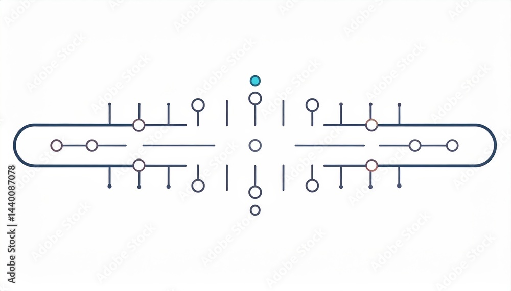 Poster exploring network connections and data flow digital landscape infographic modern technology environm