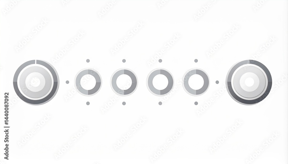 Poster interactive user interface elements digital design graphic content minimalist environment top-down v