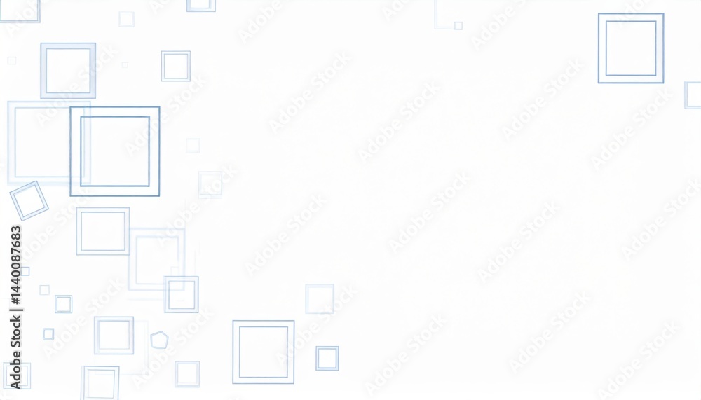 Aufkleber dynamic geometric shapes in minimalist style digital art composition abstract environment modern vie