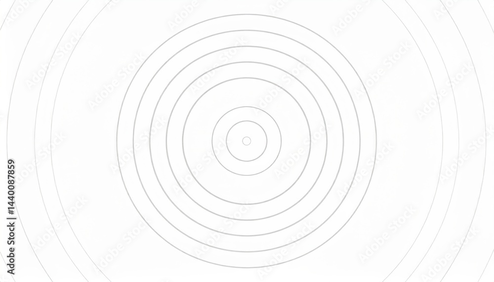 Poster wave patterns emanating from a central point abstract art digital design minimalist environment aeri