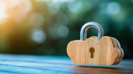 Secure cloud storage solutions online visual representation technology close-up data protection concept