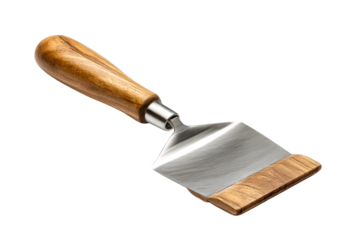 Elegant Olive Wood and Stainless Steel Server for Cakes or Appetizers