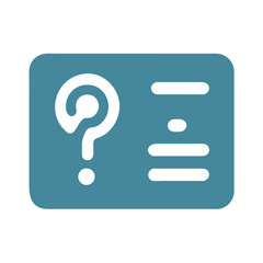 Question Mark Card: Information, FAQ, Help, Contact, Solution, and Assistance