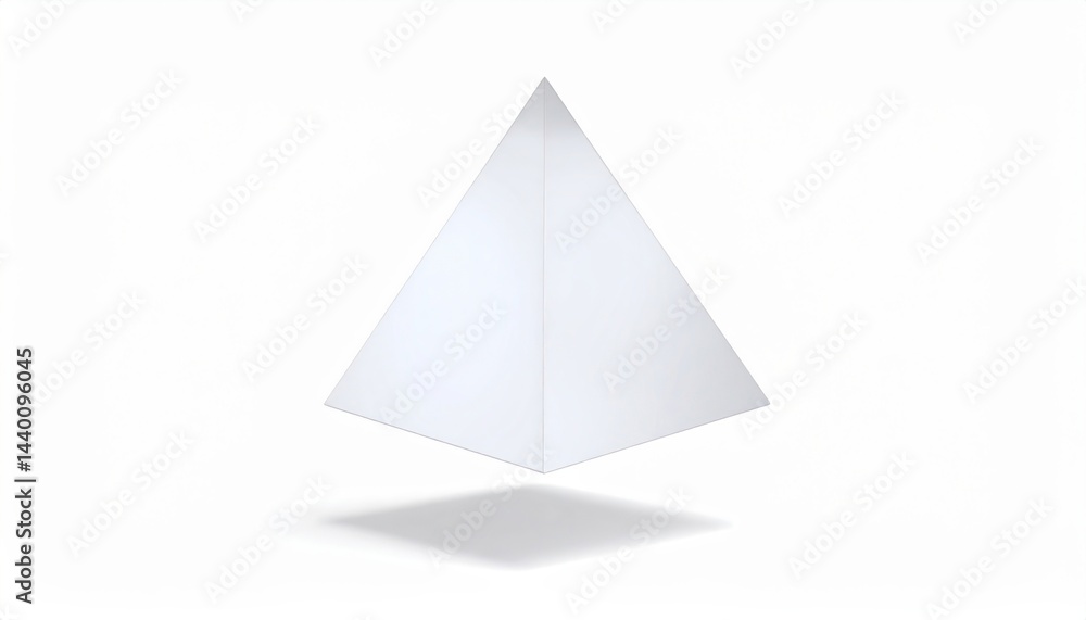 Poster dynamic 3d pyramid animation studio setting digital art minimalist design aerial perspective abstrac