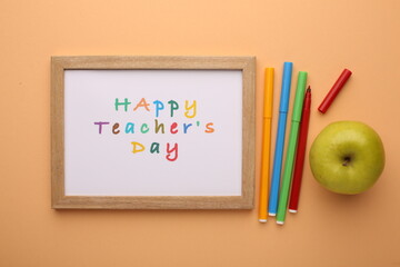 Naklejka premium Teacher’s Day celebration with students, gifts, and gratitude