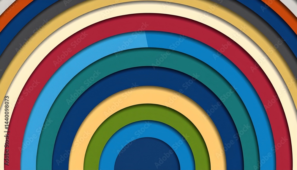 Poster colorful circular patterns digital art abstract design vibrant environment artistic viewpoint visual
