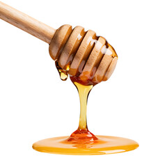 Honey dropper isolated on transparent background