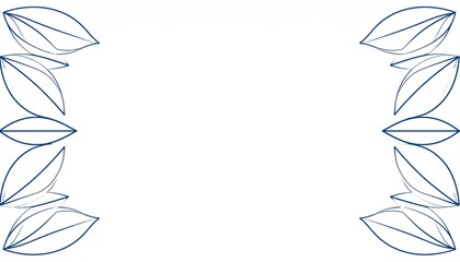 Creative leaf illustrations nature graphic design minimalist environment top-down view artistic concept