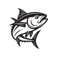 Obraz premium tuna mascot logo vector 