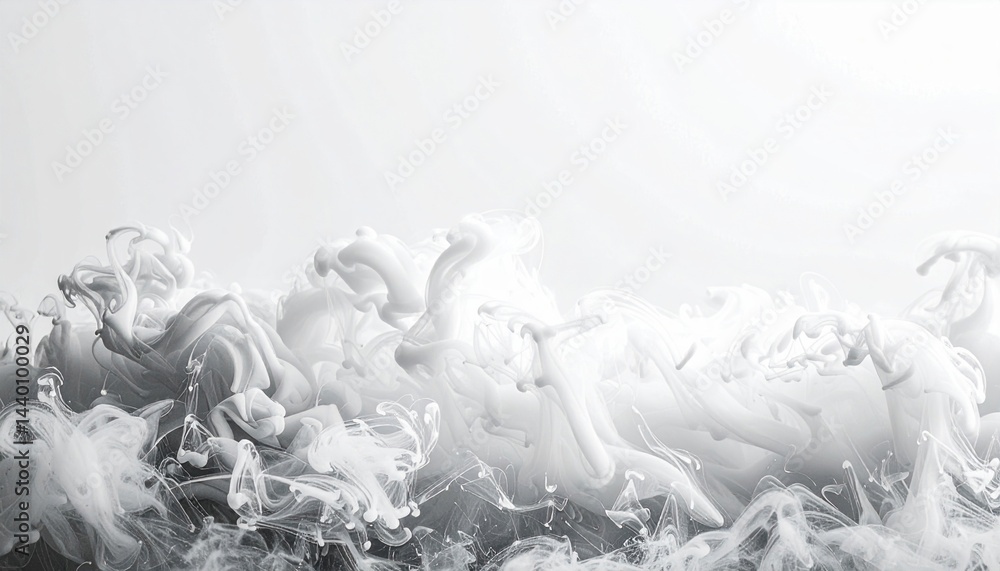 Poster dynamic swirling smoke patterns abstract art digital imagery minimalistic design studio lighting eth