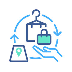 Circular Fashion Icon: Sustainable Clothing, Online Shopping, and Delivery Cycle