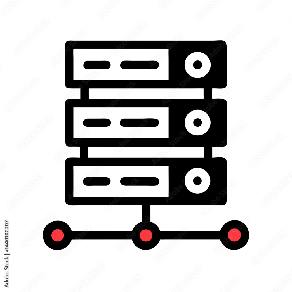 Poster three red dots on black background: simple abstract minimalist design