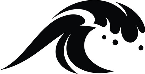 Simple Wave Crest Vector Graphic