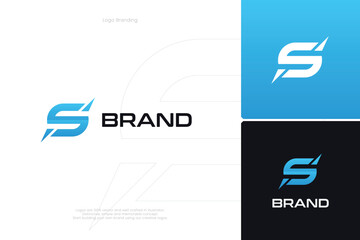 S Letter trademark brand logo