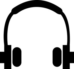 Headphone Icons Vector, Diverse headphone Styles, Audio, Music Listening. Perfect for Web Design, Apps, Software Interface. Modern simple black design. Customer service icon. transparent background