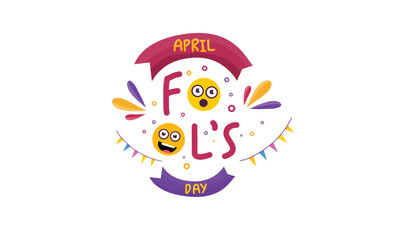 Smiley Faces in April Fools Typography Design