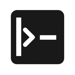 Black Terminal Command Line Interface Symbol Illustration - IT and Programming