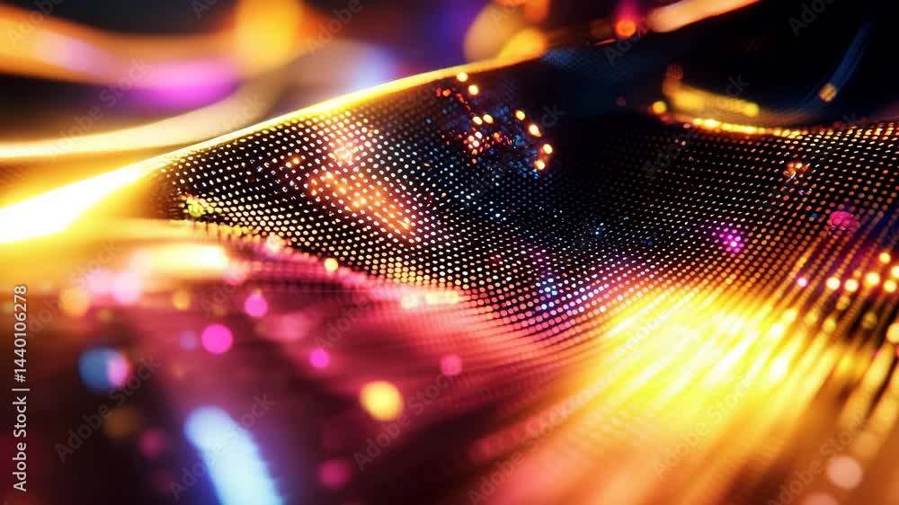 Poster vibrant abstract background with colorful light patterns and textures