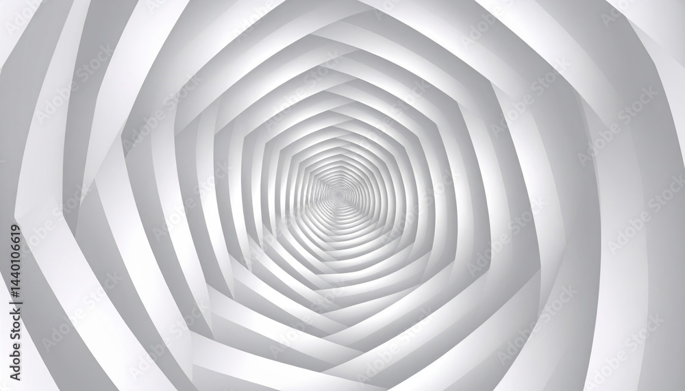 Aufkleber dynamic spiral illusion abstract design digital artwork minimalist environment central viewpoint mod