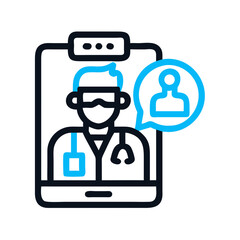 Online Doctor Consultation via Smartphone: Telemedicine and Virtual Healthcare Concept