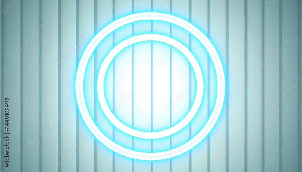 Poster illuminated circular design digital art abstract display modern environment top-down viewpoint creat