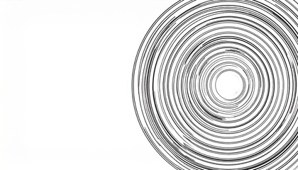 Obraz premium Circular patterns emerge from center abstract design digital art minimalist environment top view visual concept for creativity