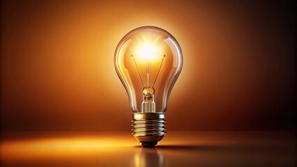 Paper Lightbulb - Minimalist Illustration