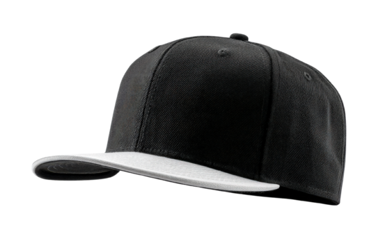 Structured Snapback Cap with Front Panel and Cut Out Design