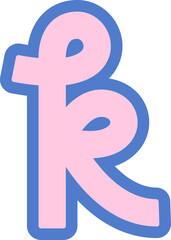 Ransom Letter K Collage Handdrawn Alphabet