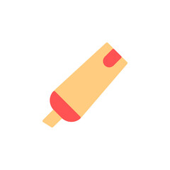 Colorful Stationery Icon Featuring a Red and Yellow Marker Used for Creative Projects and Writing in a Minimalist Workspace Environment