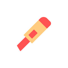 Minimalist Icon of a Colorful Marker Representing Creative Stationery Tools for Art and Writing Needs in a Simple and Modern Design