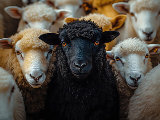 A black sheep among white sheep