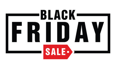 Black Friday, Discount Sale Promo Sticker Label vector template