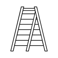 ladder icon, ladder line art - simple line art of ladder, perfect for ladder logos and icons