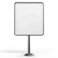 Blank Canvas of Opportunity: A minimalist image of a blank billboard, presented in a modern and clean style, is the perfect visual for advertisement, announcement, and information displays.