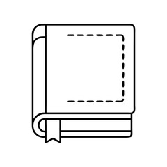 leather bound book icon, leather bound book line art - simple line art of leather bound book, perfect for leather bound book logos and icons