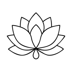 lotus flower symbol of tranquility icon, lotus flower symbol of tranquility vector