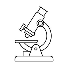 microscope for science teacher icon, microscope for science teacher line art - simple line art of microscope for science teacher, perfect for microscope for science teacher logos and icons